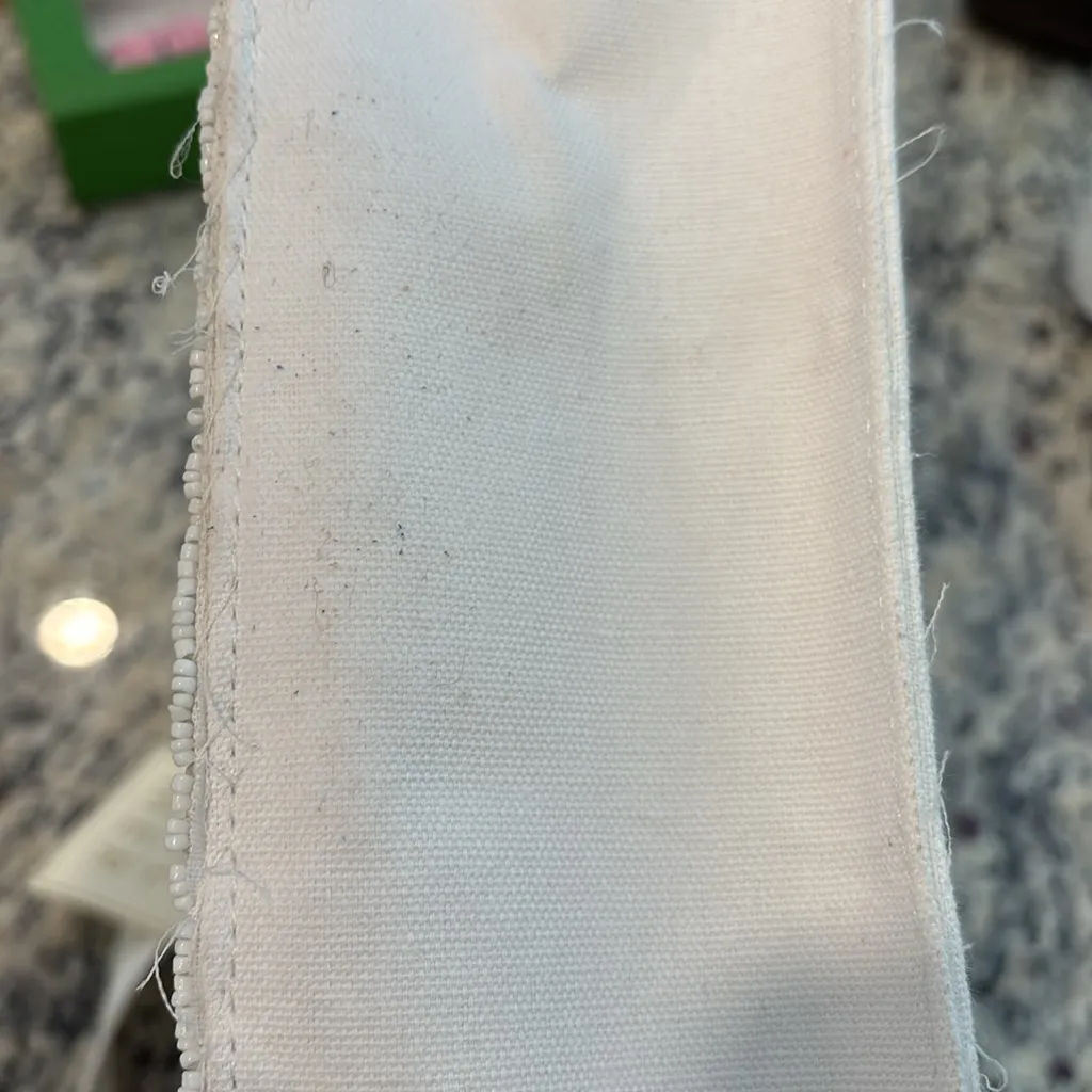 Sol and Mer beaded White and Red strawberry Embroidered Tote crossbody Bag - Image 8