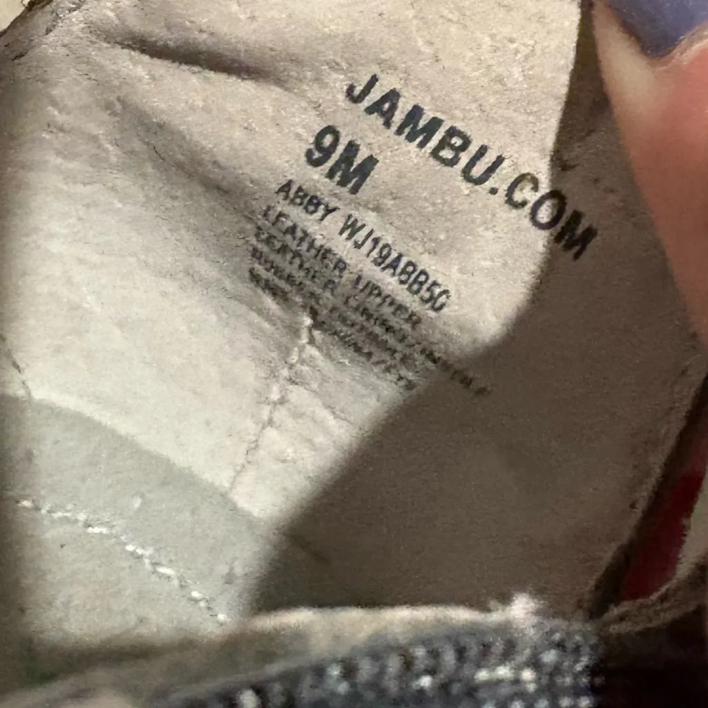 JBU Jambu Abby Leather Ankle Strap Sandals Flats Shoes grey‎ Womens Size 9 - Image 6