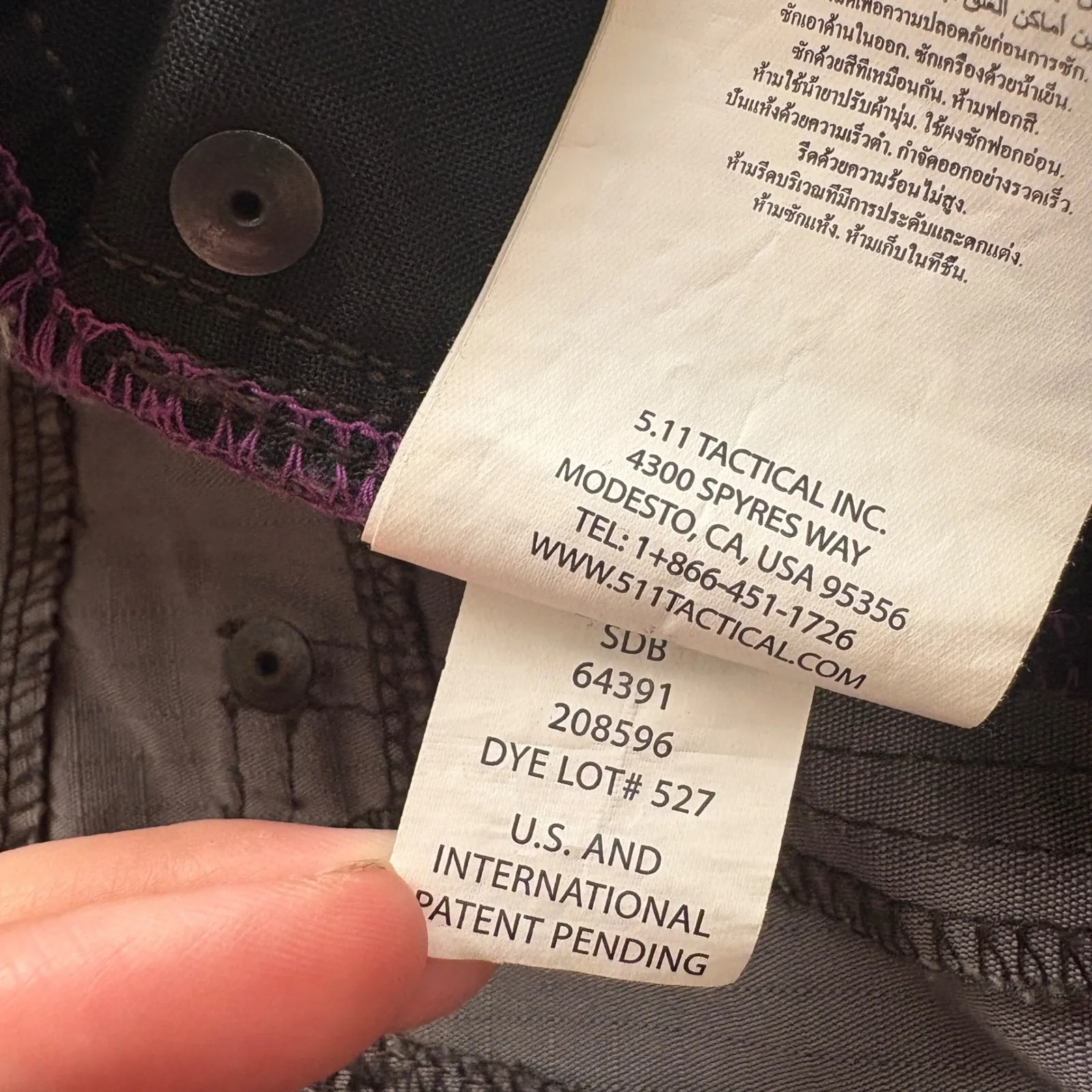 5.11 Tactical Womens Cirrus Ripstop Range Pants Gray Casual Outdoor Size 14‎ - Image 8