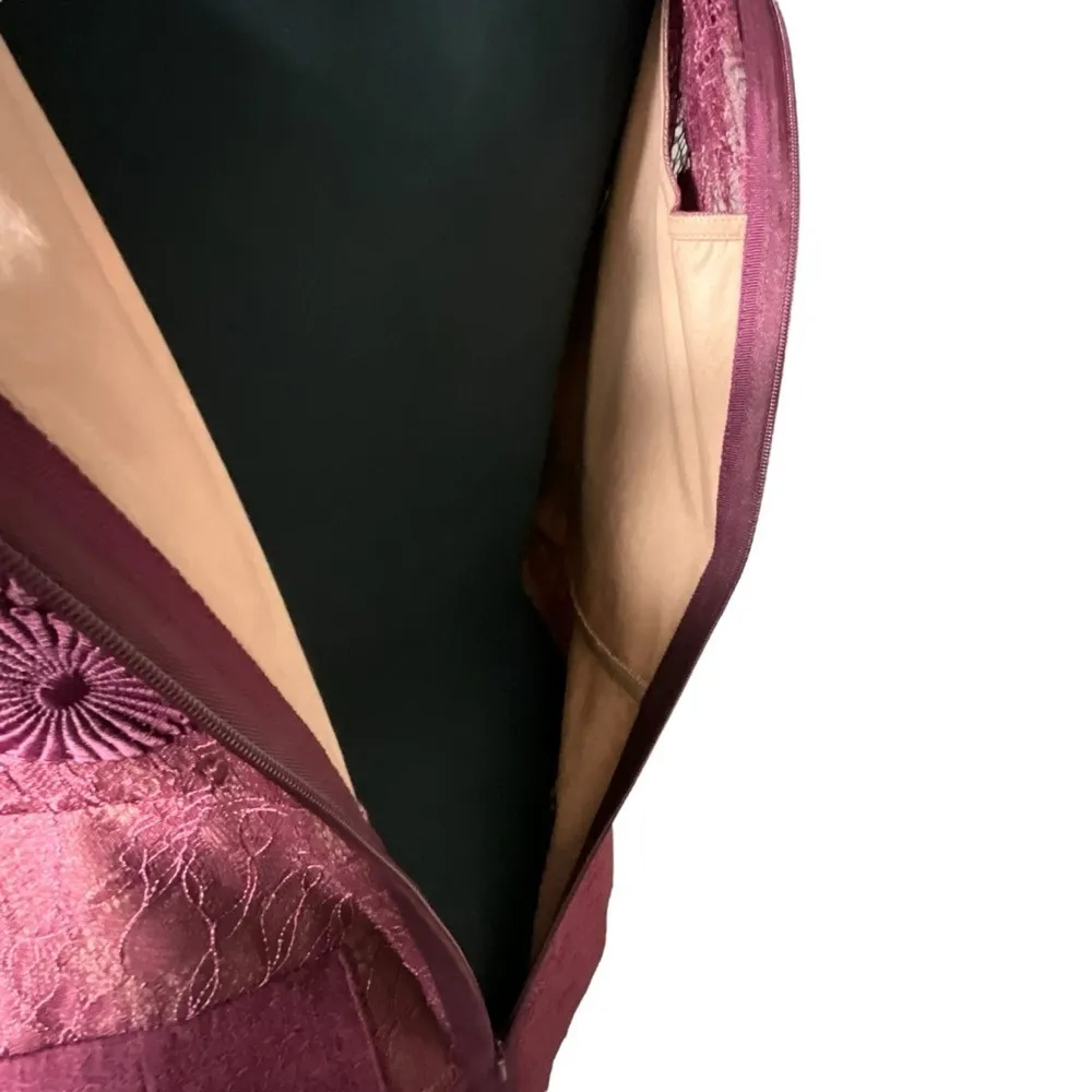 Anthropologie Byron Lars Carissima Burgundy Sheath Dress - Image 10