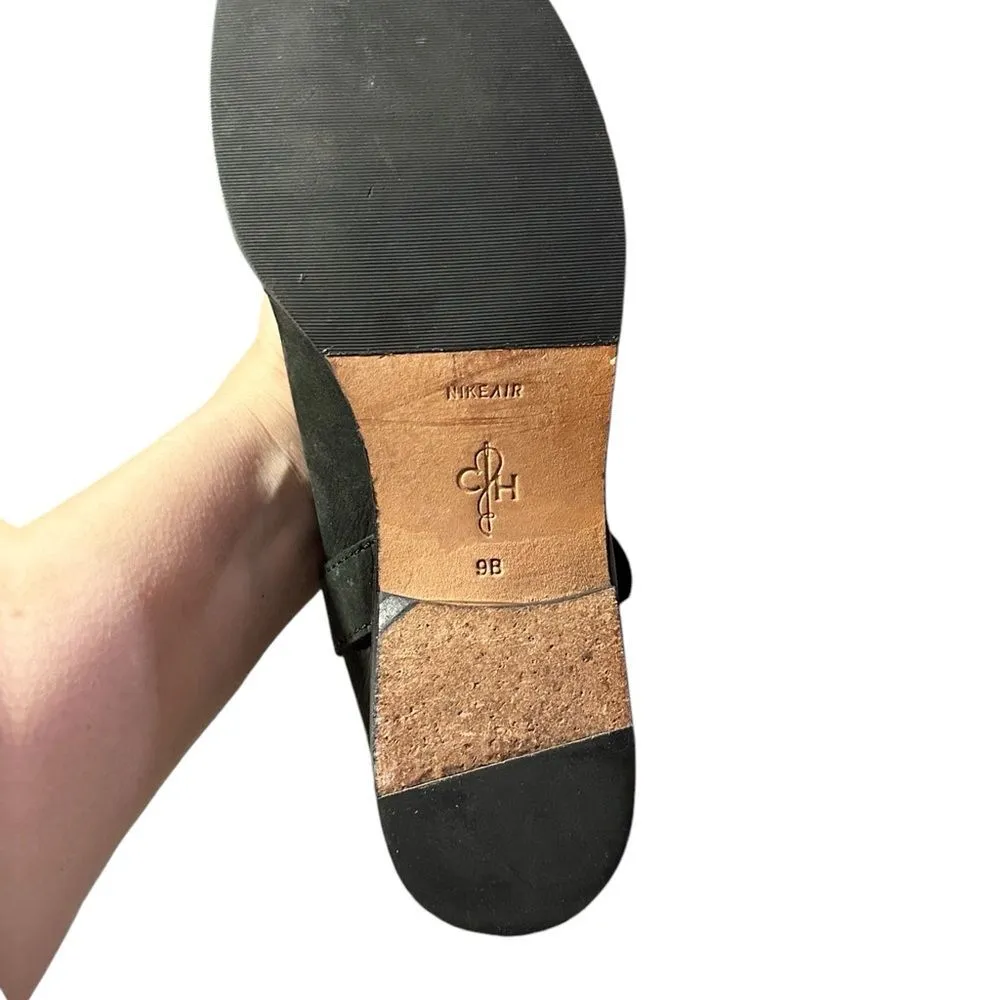 Cole Haan Nike Air Tantivy Biker Boot Brass Hardware Nubuck Leather Sz 9B - Image 12