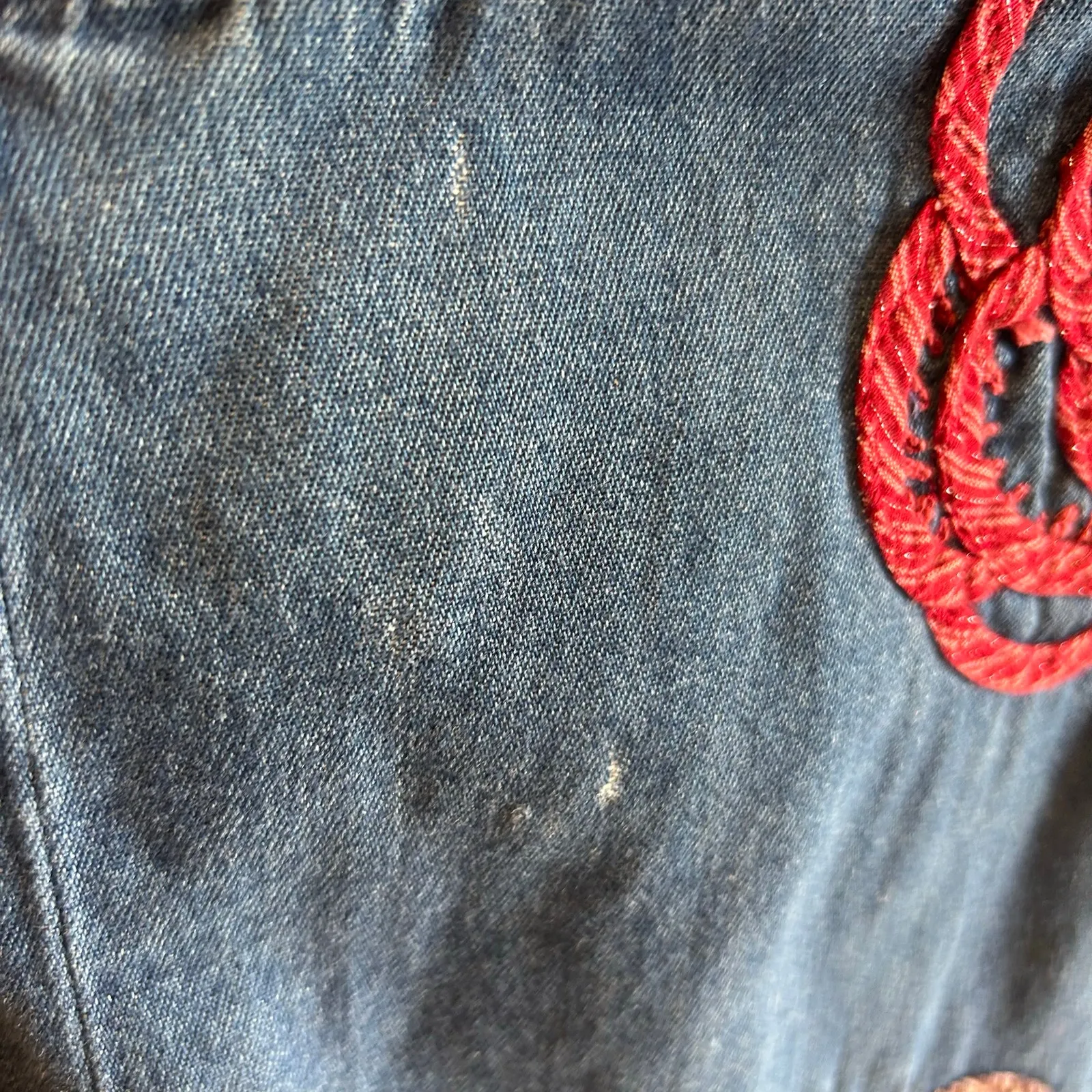 Bobbie Brooks Vest Top SZ LG Sleeveless Zip Denim Embroidered Artsy Casual Boho Blue - Image 6