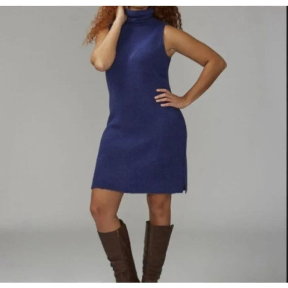 Lane‎ Bryant Cowl Neck Sweater Dress Blue Size 22/24 - Image 9