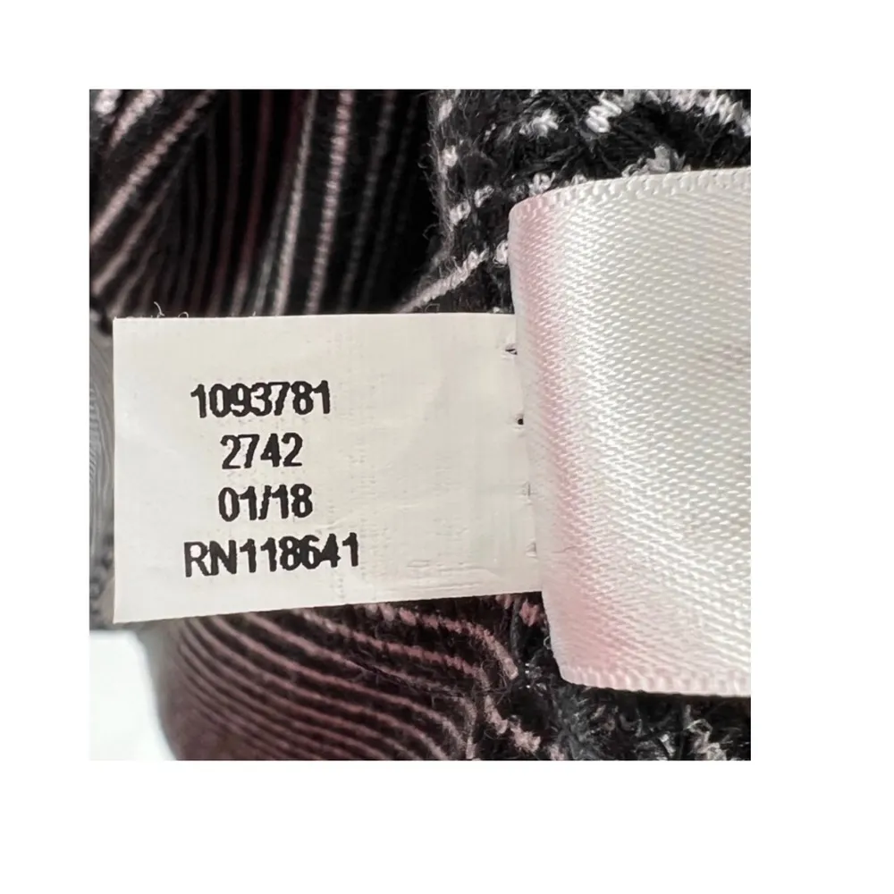 Lane Bryant striped black white knee length sleeveless ruffle dress 14/16 rayon - Image 3