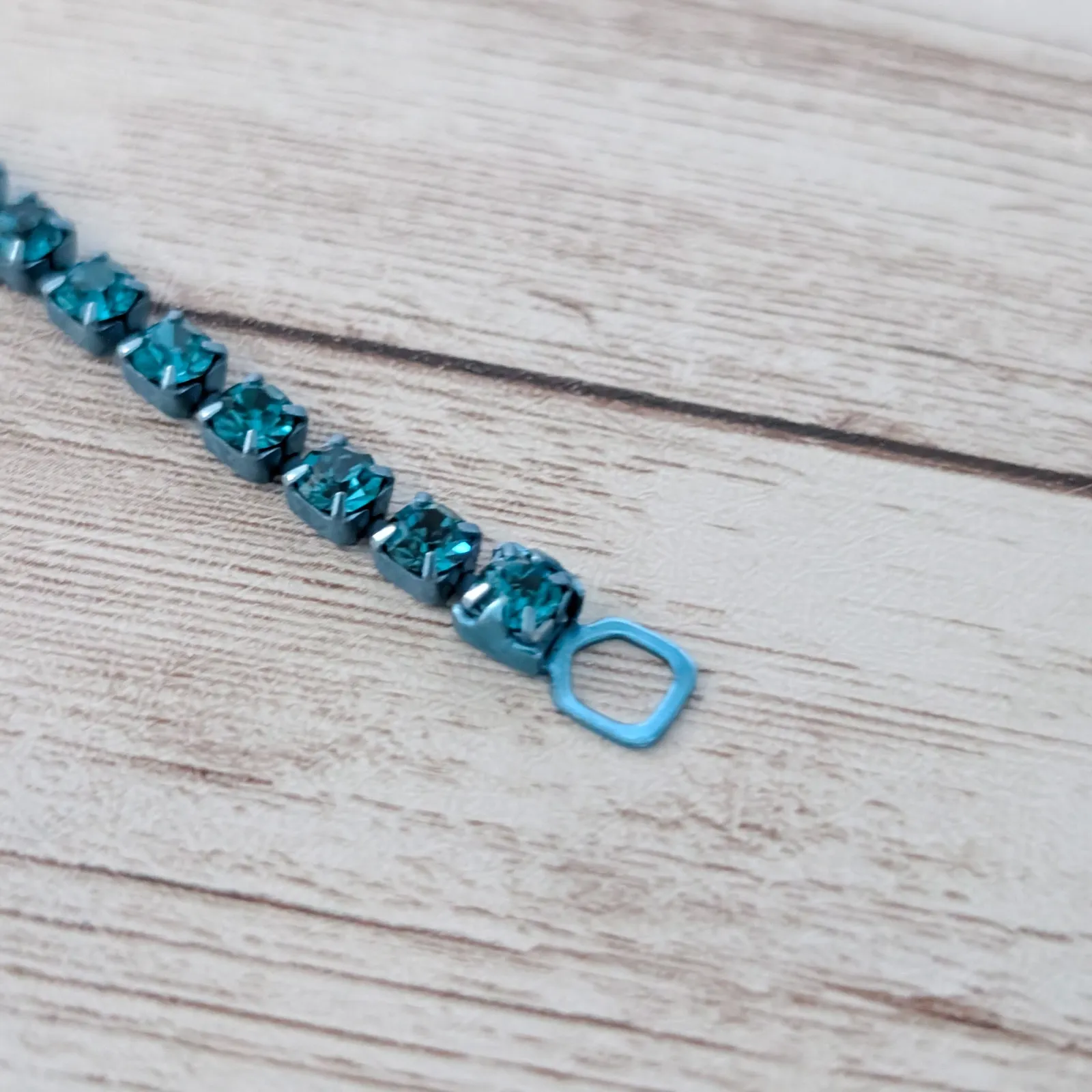 Blue Gem Tennis Bracelet - Image 5