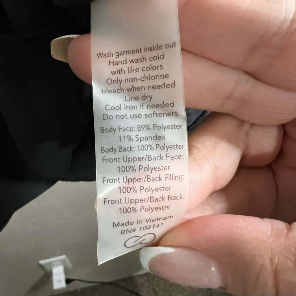 Calia By Carrie Underwood Black Quilted Scuba Running Vest Size M - Image 11