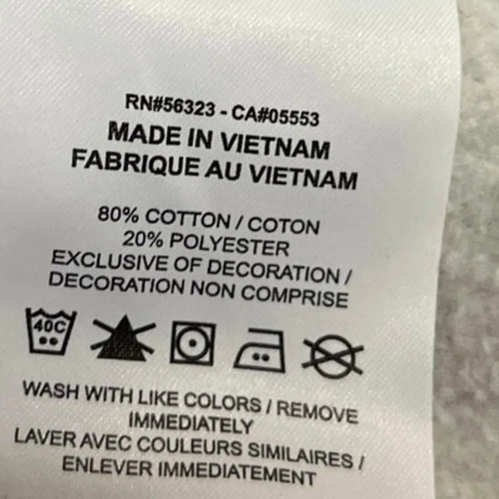 Nike Sportswear Club Women's Gray French Terry Pullover Sweatshirt Sweater Top M - Image 5