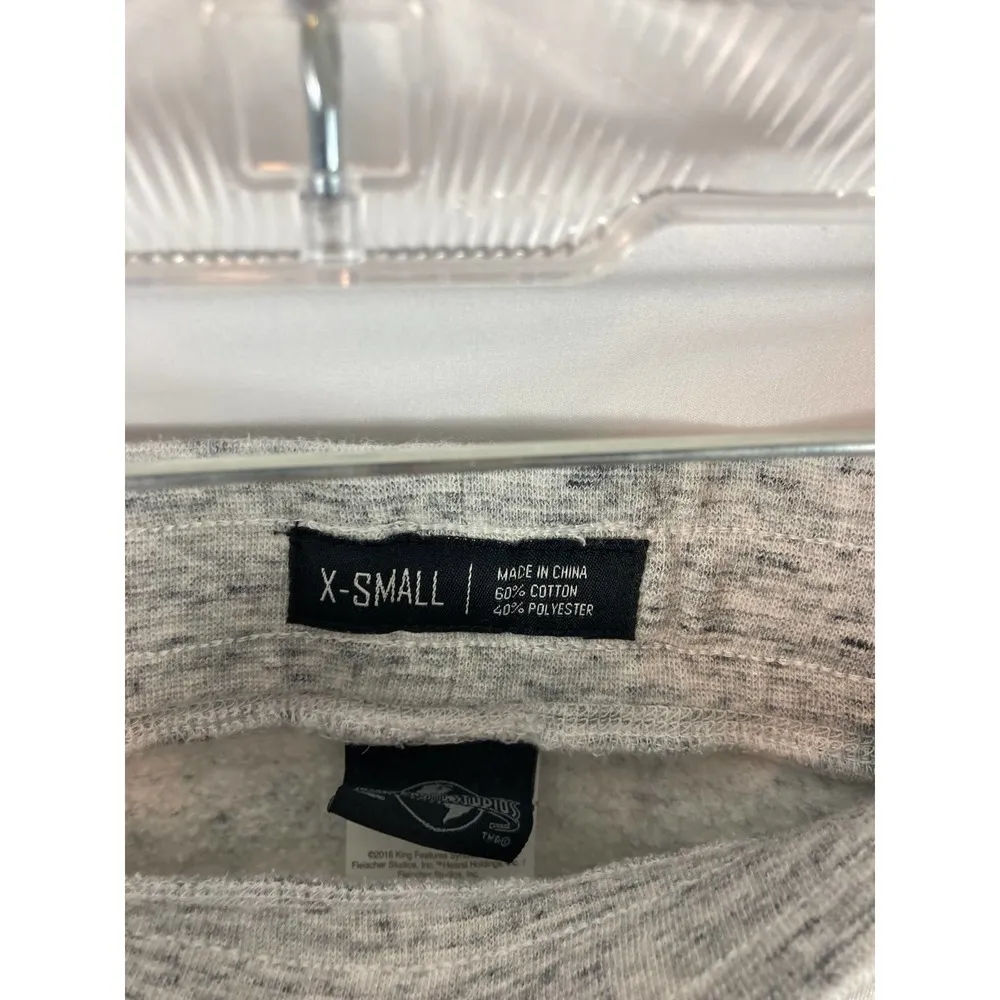 Universal Studios Betty Boop Heather Grey Jogger sweatpants Size XS - Image 3