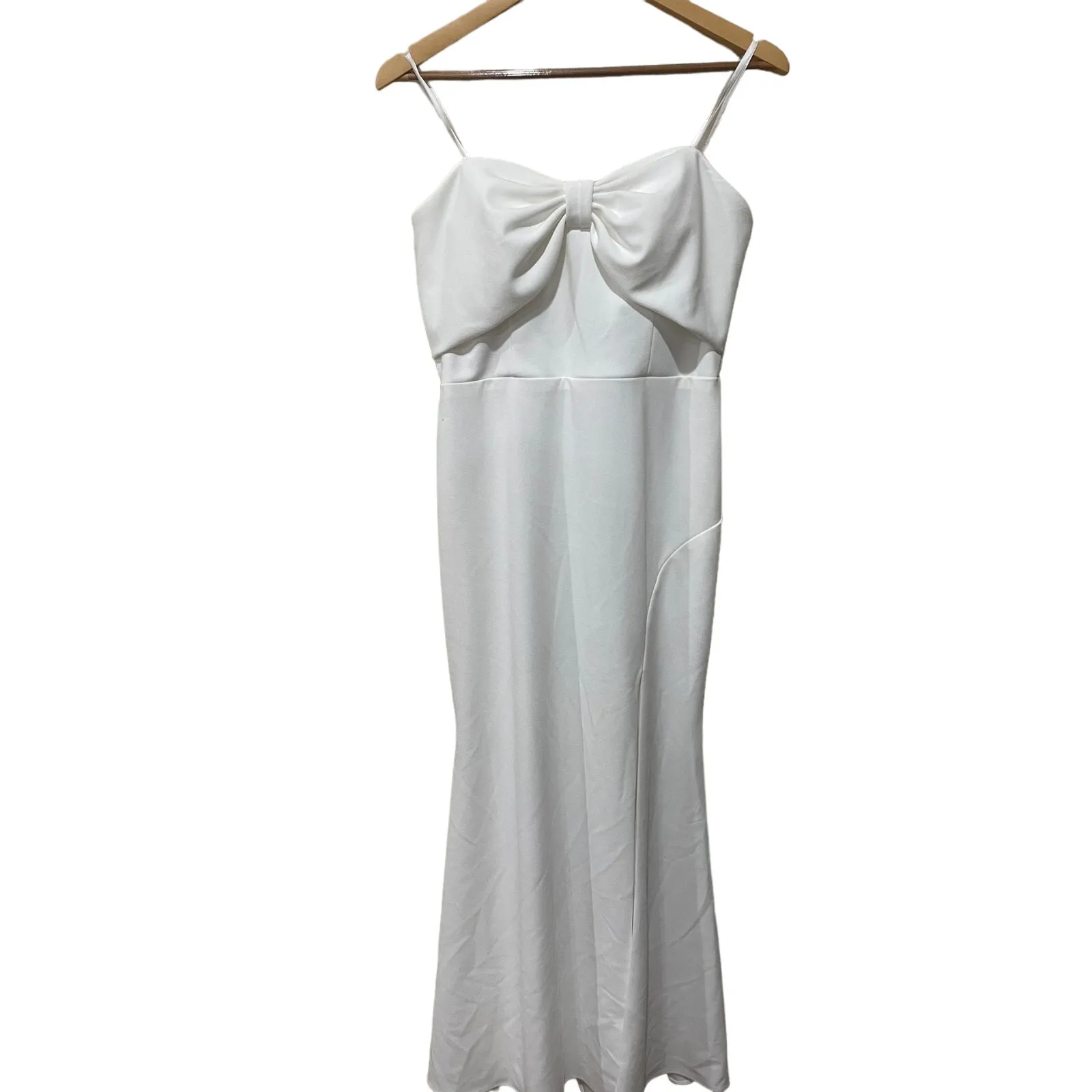 Aqua Scuba Strapless‎ Bow Front Gown Size 10 - Image 6