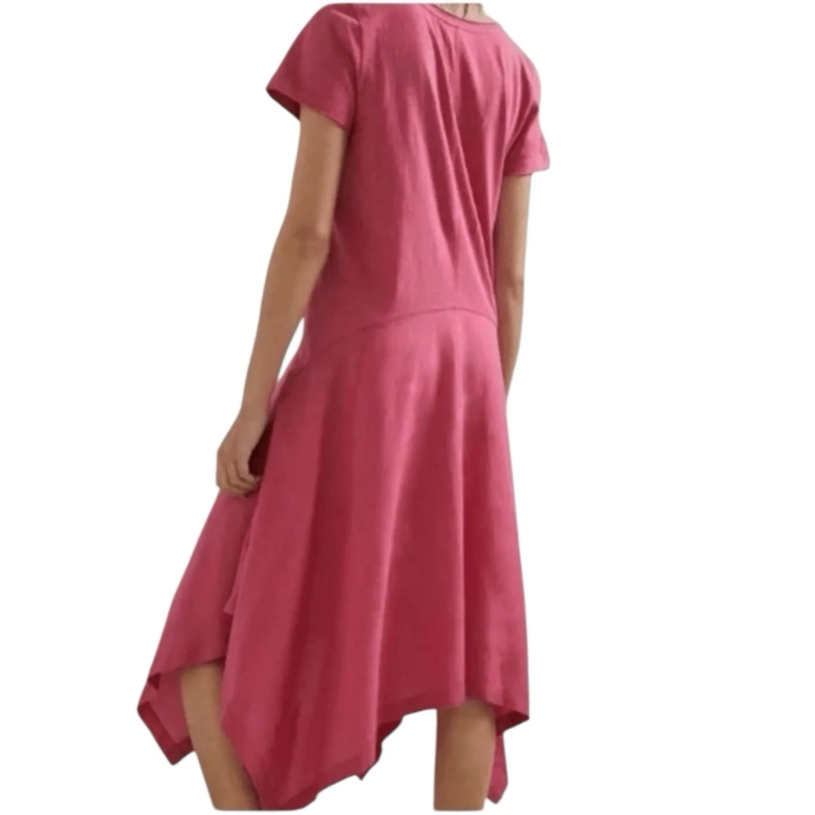 Anthropologie Saturday Sunday Jeanette Pink Oversized Maxi Dress Size Medium - Image 2