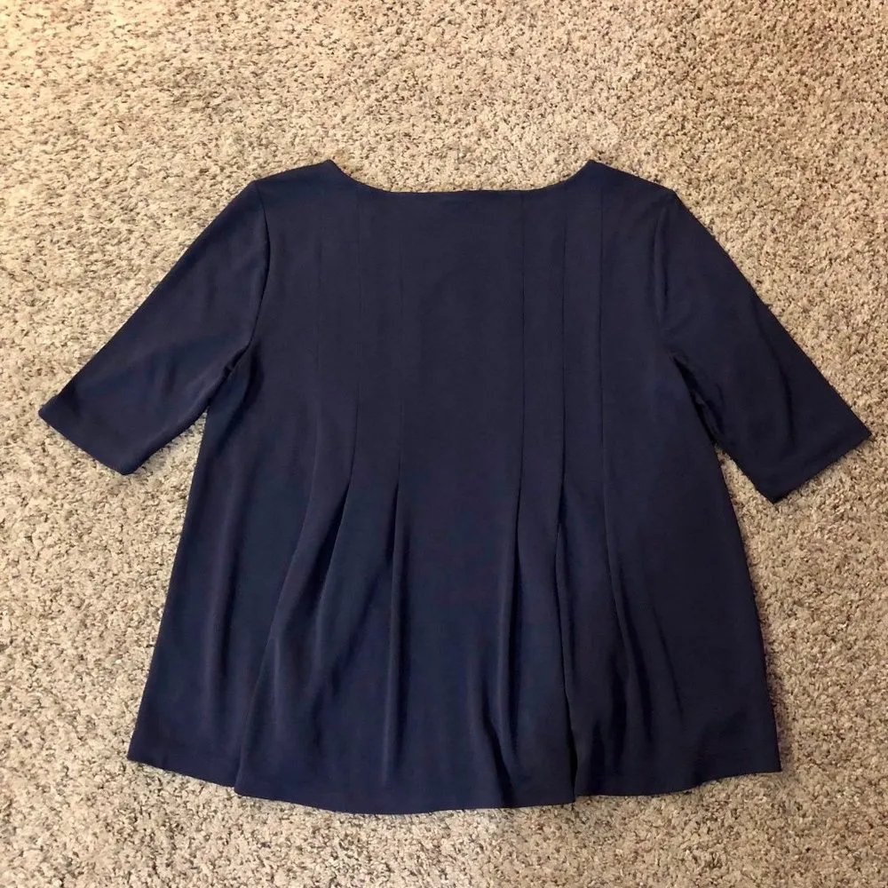Ann Taylor Blouse Womens S New Blue - Image 10