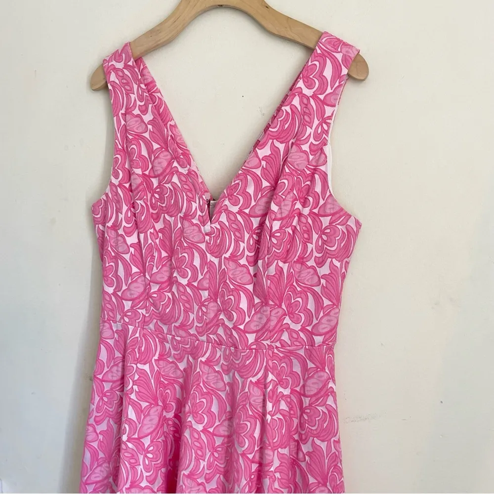 Maeve Claribel Jacquard Floral Pink Dress sz 8 - Image 11