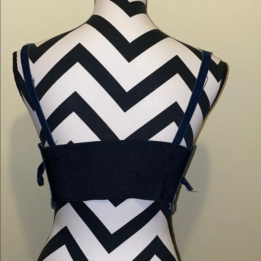 Women’s Jean Vest Blue - Image 3