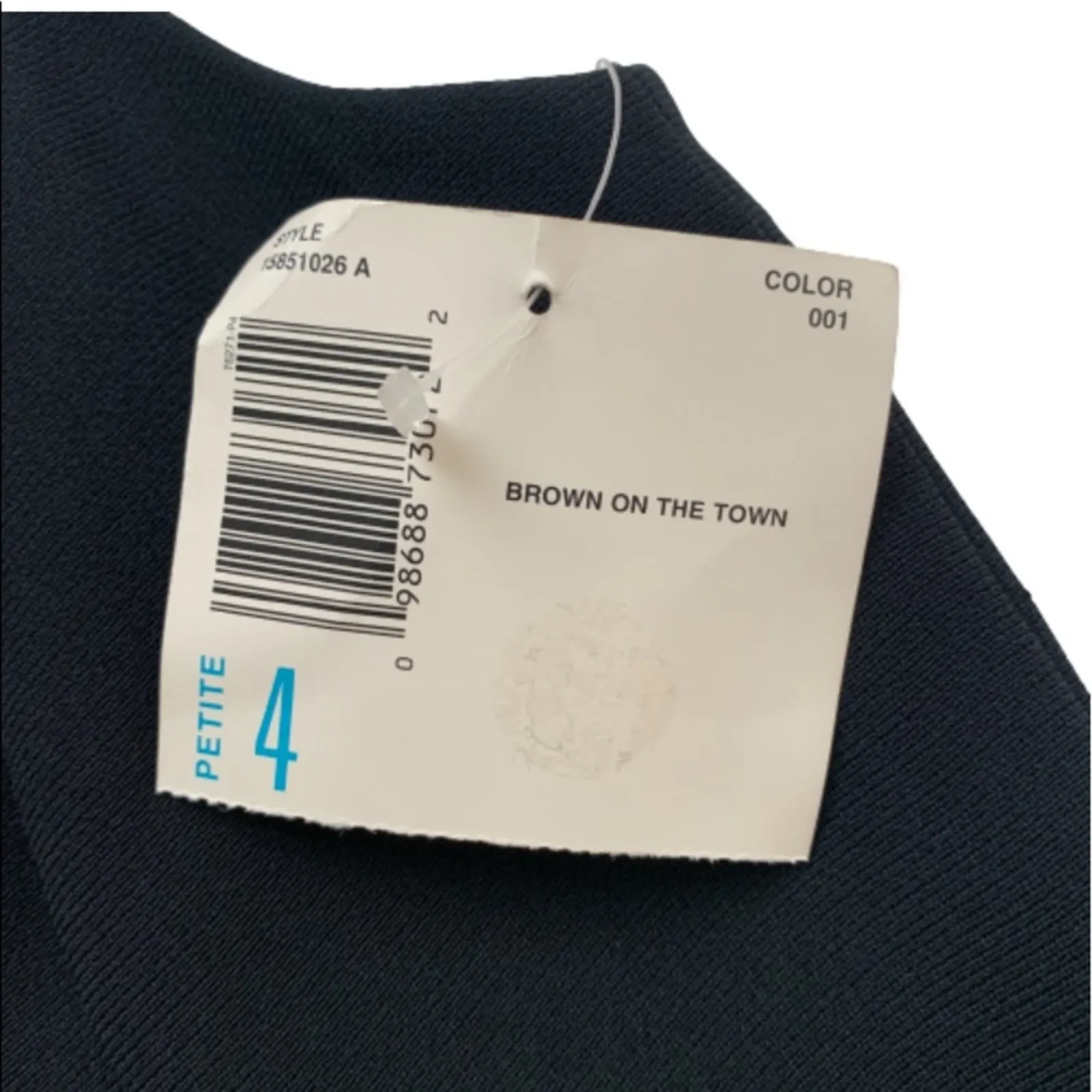 Liz Claiborne Dresses Petite Black Sleeveless Cutout Detail Sheath Dress 4P NEW - Image 9