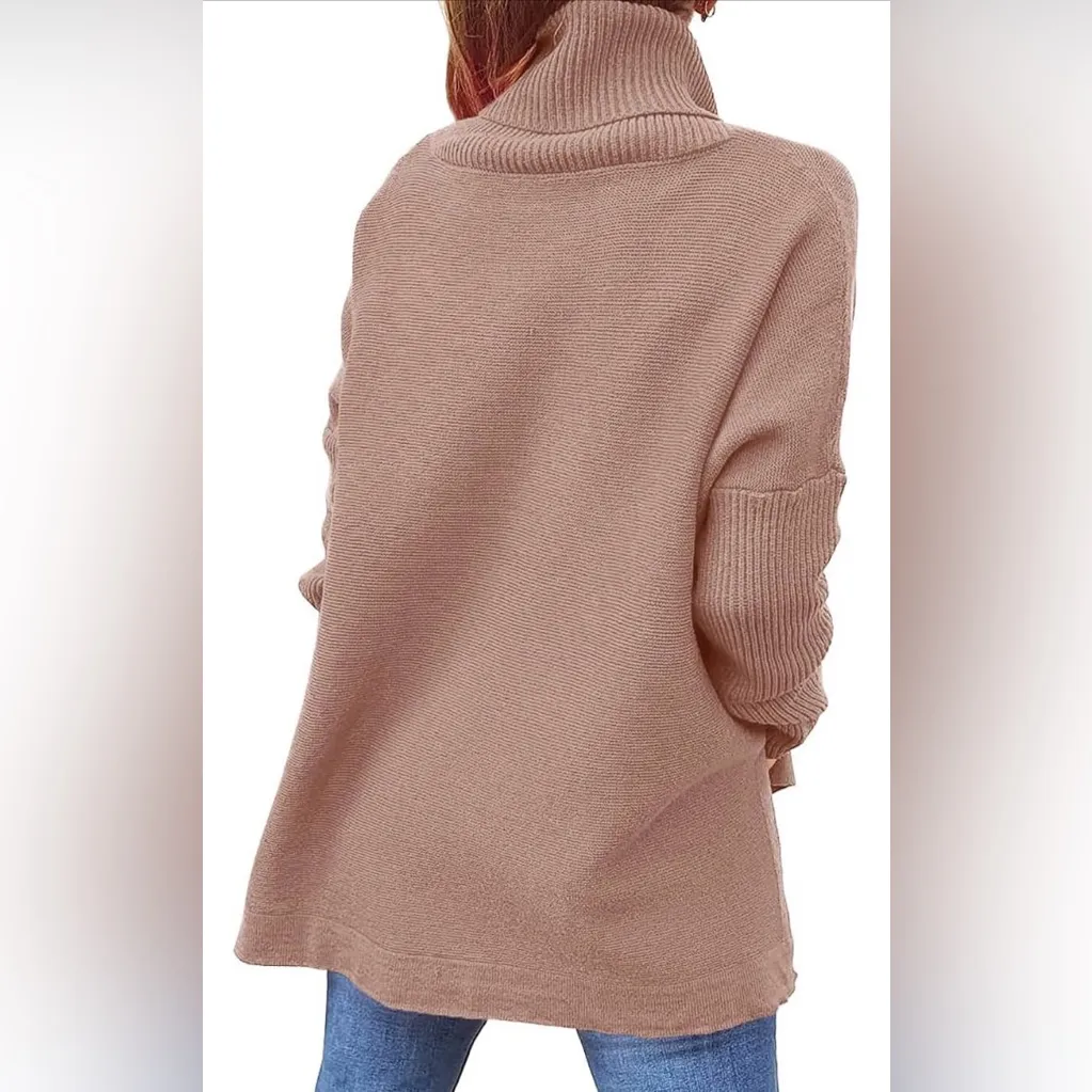 Amazon Women's Turtleneck Sweater - Tan - Image 3