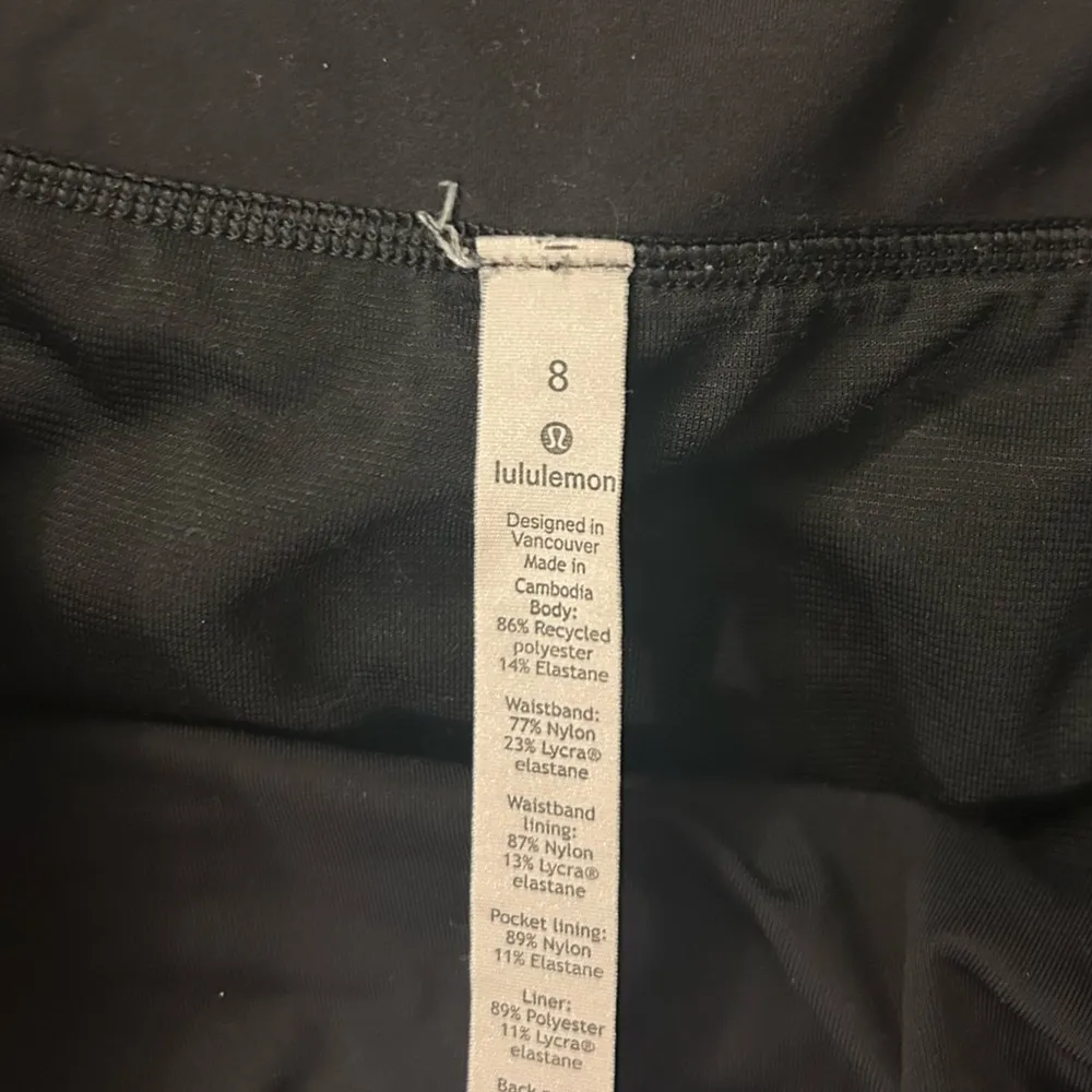 Black Lululemon High Rise Speed Up Shorts - Image 3