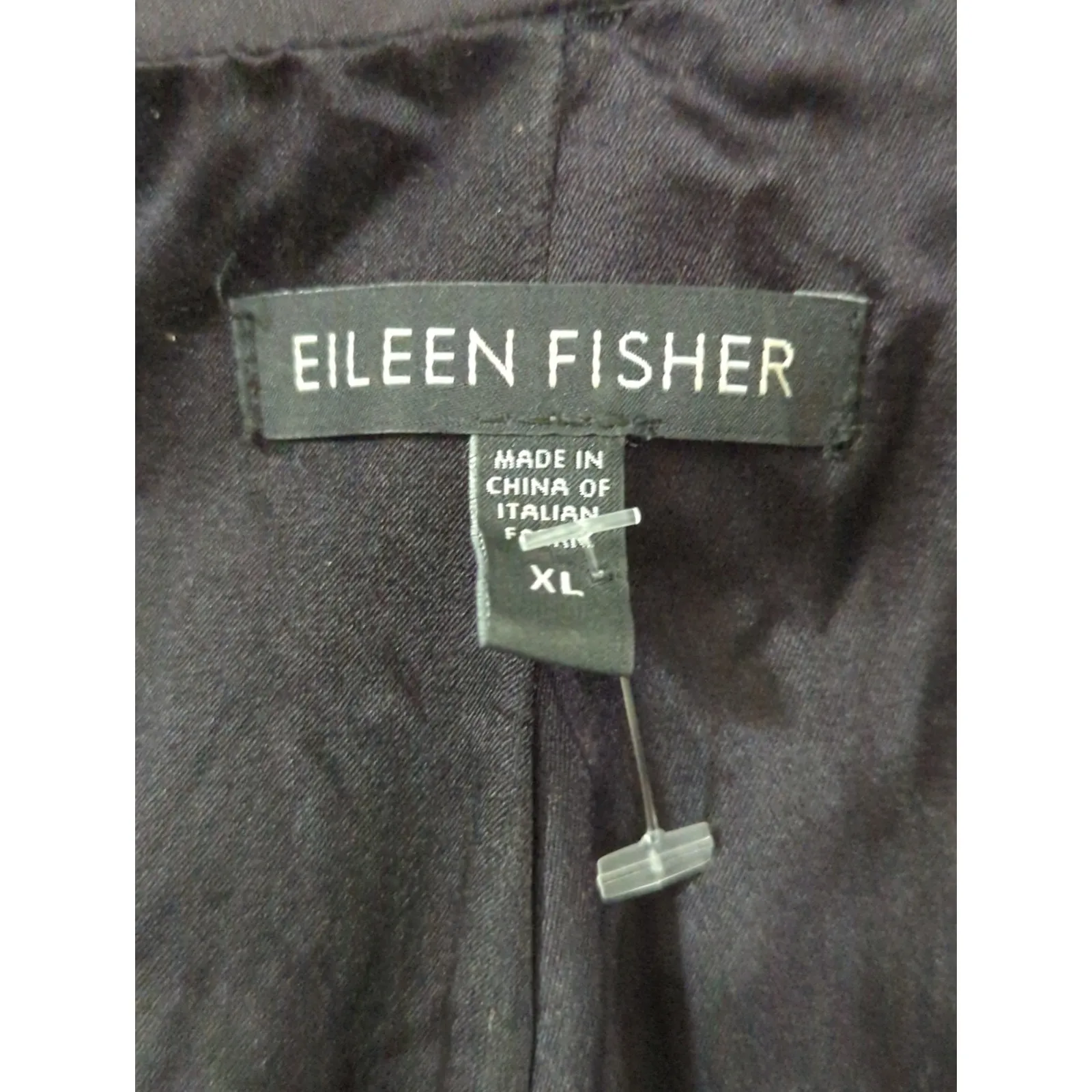 Eileen Fisher Zip Up Long Sleeve Blazer Jacket Womens XL Business Casual Preppy - Image 9