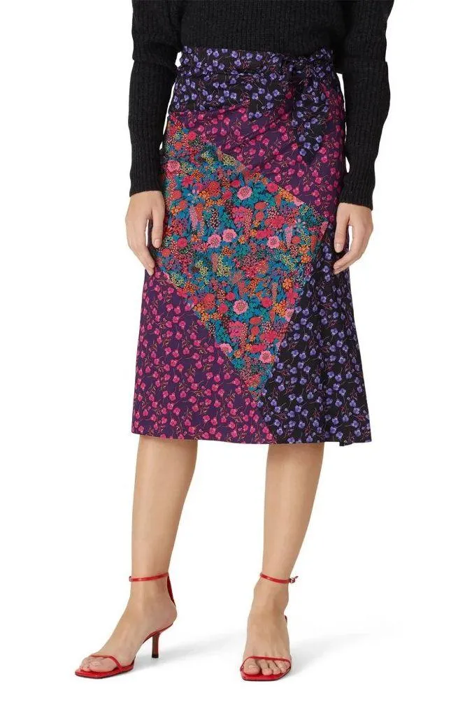 NWT J.Crew Tie-waist Midi in Liberty Mixed Print Patchwork Floral Skirt 2 - Image 6