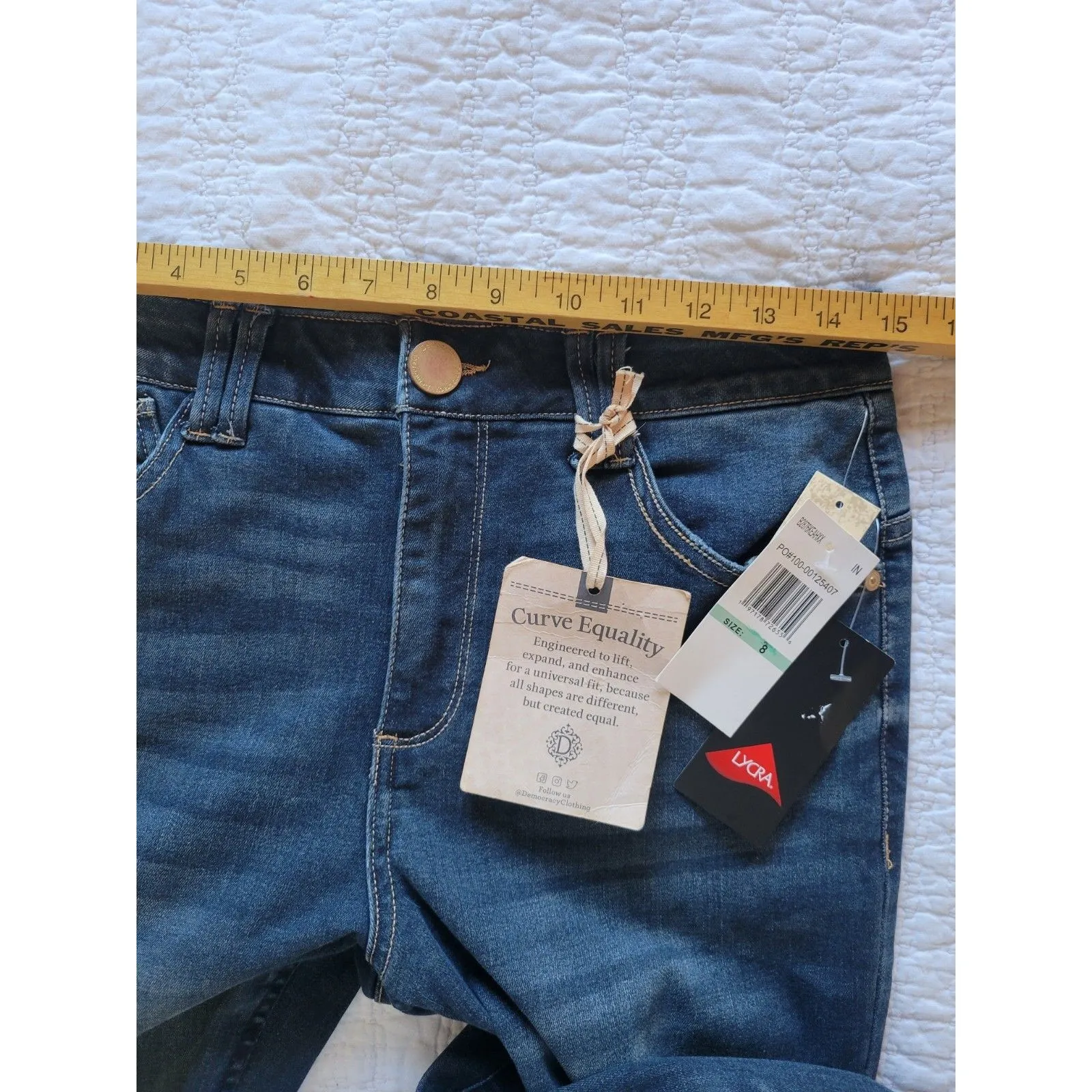 Democracy Women's Bootcut Jeans High Rise Size 8 - Image 8