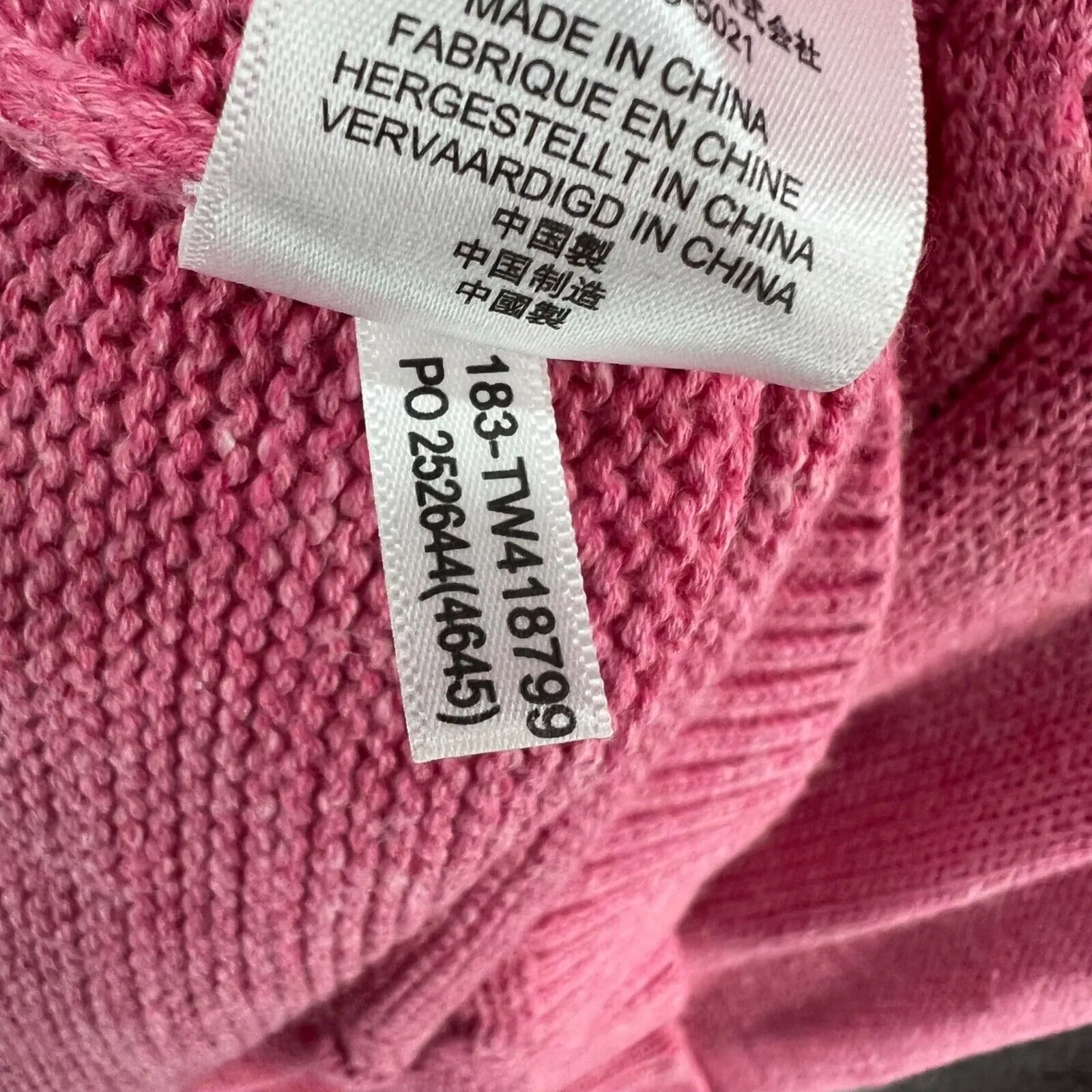 Tommy Bahama Sweater Womens Small Pink Hooded Pullover Linen Cotton Cable Knit - Image 13