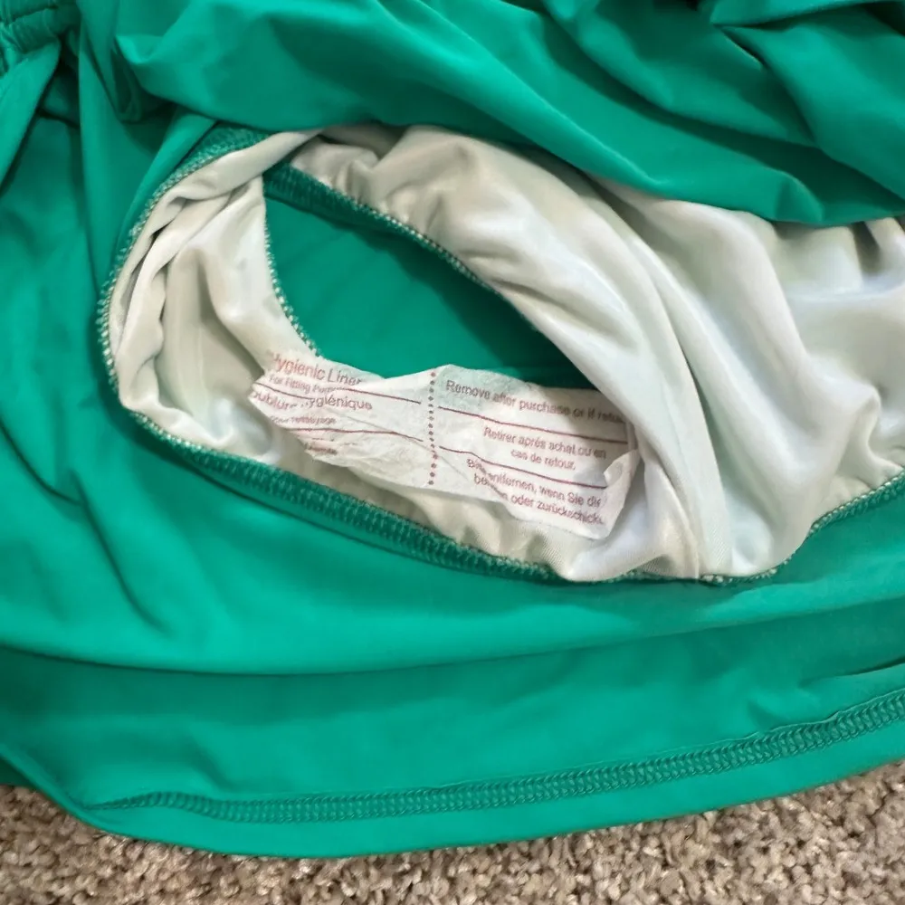 NEW Lands' End Swim Skort Skirt Ruched Swimsuit Bottom Plus Size 24W Green - Image 4