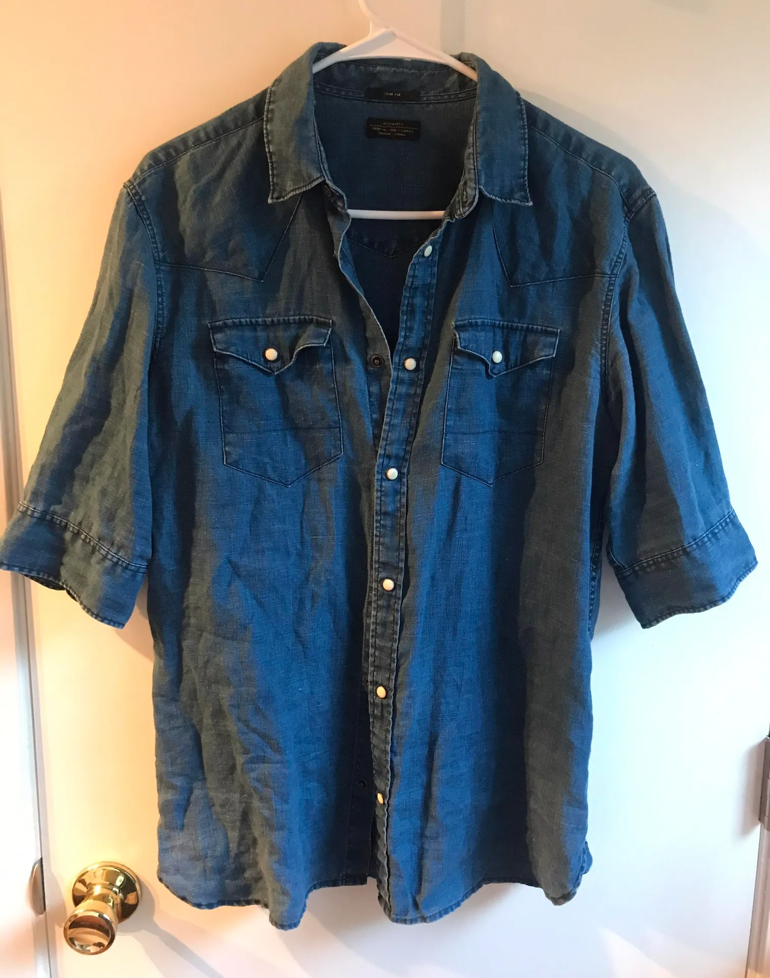 Slim Fit Button Down Compton Top - Image 2