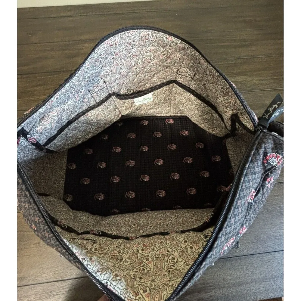 Vera Bradley Retired Houndstooth Paisley Print Weekender Travel Luggage NEW! - Image 7