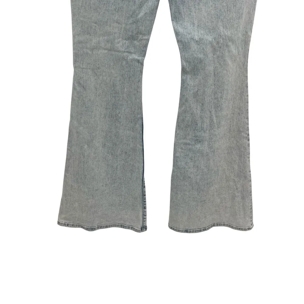 Veronica Beard Sheridan Exaggerated Flare Jeans High Rise Denim Sky Blue Size 15 - Image 10