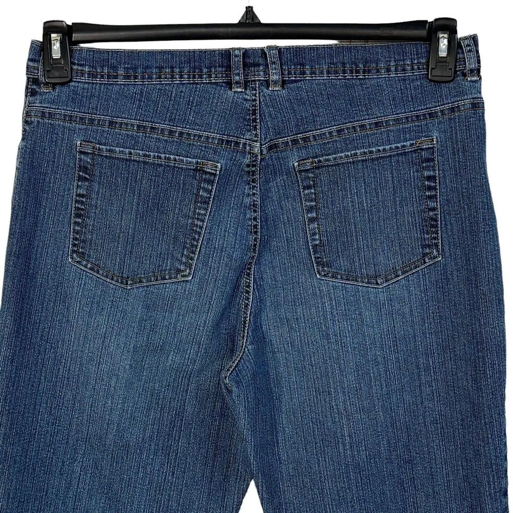 Gloria Vanderbilt SZ 14 Amanda Jeans Stretch Hi-Rise Pockets Medium Wash Blue - Image 5