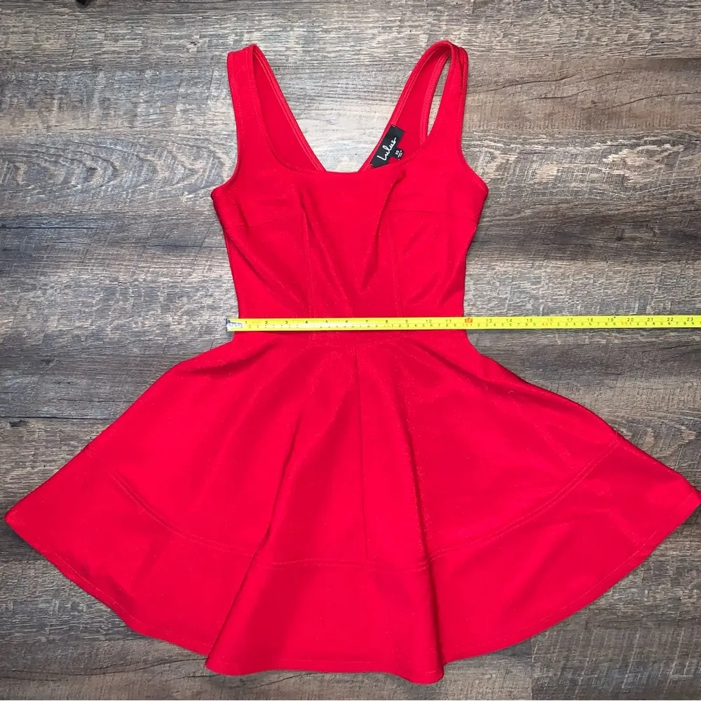 Lulu’s Dress Women Size XS Red Fit Flare A Line Skater Mini Cocktail Party Dress - Image 11