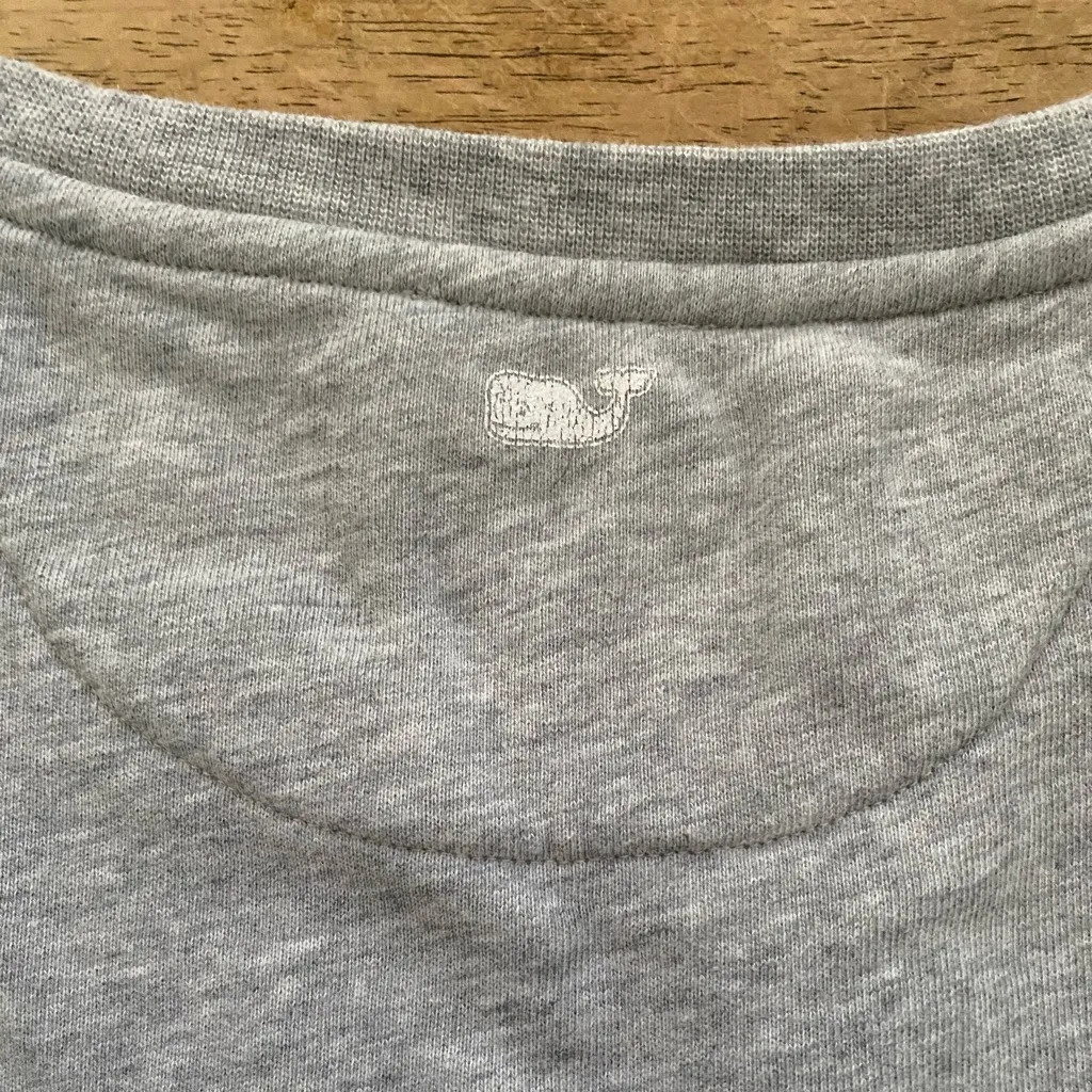 Vineyard‎ Vines Women’s Sz M Gray Cotton Georgetown Sweatshirt - Image 8