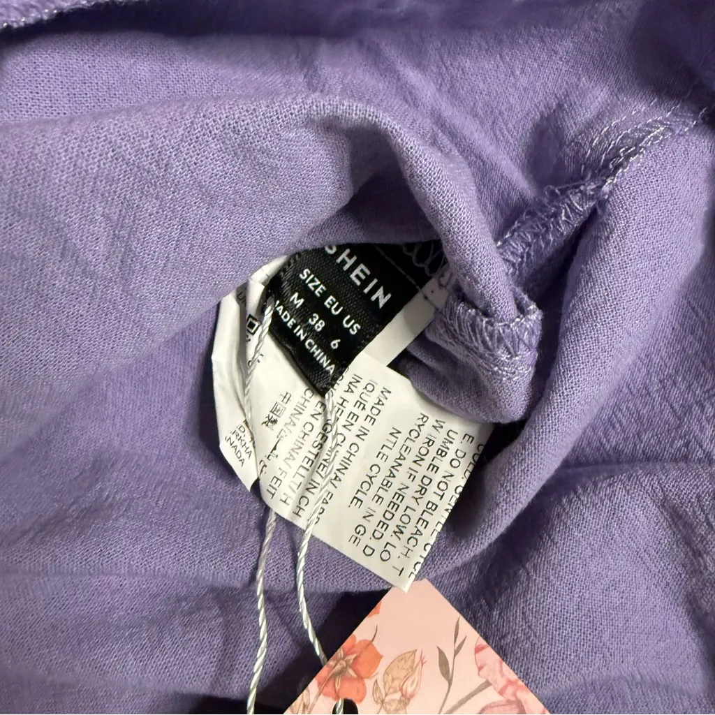 🌟New SHEIN Purple Ruffle Mini Dress - Image 7
