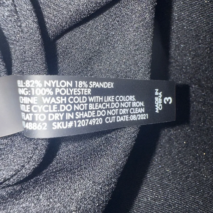 Torrid 3 wireless flutter sleeve faux tie keyhole swim top SW 2820 - Image 9