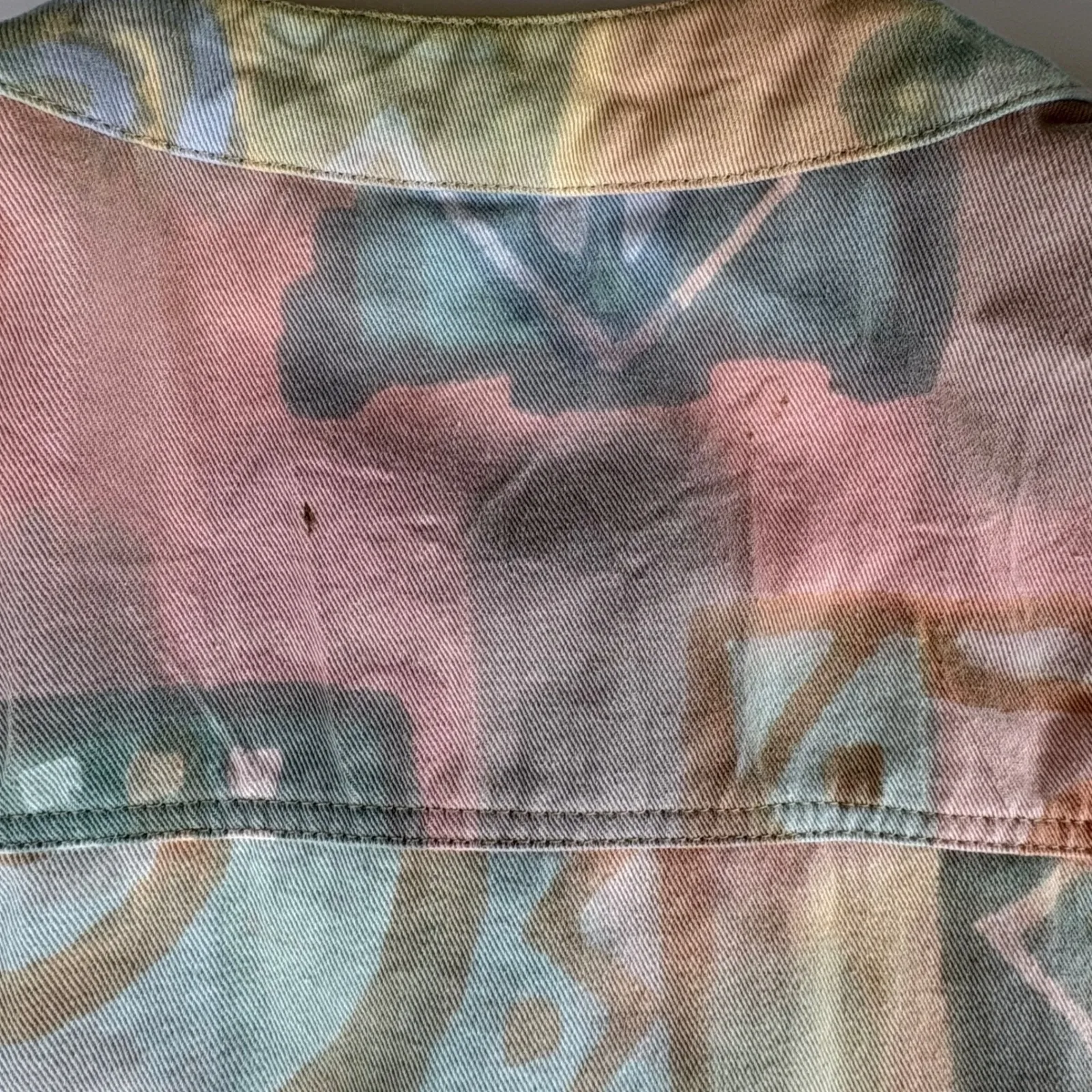 Orvis XL‎ Vintage Pastel Print Cotton Button Down Shirt Jacket Abstract Art - Image 12