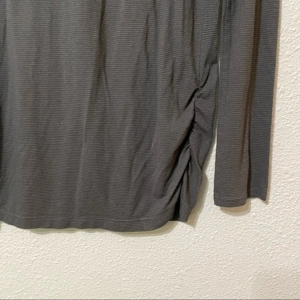 Lucy Grey Cowl Neck Long Sleeve Light Weight Sweater Womens M Blouse Casual Gray Size M - Image 8