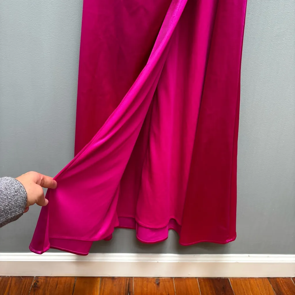 Ladivine by Cinderella Divine Fitted Embellished Corset Gown Fuchsia Pink 4 prom - Image 10