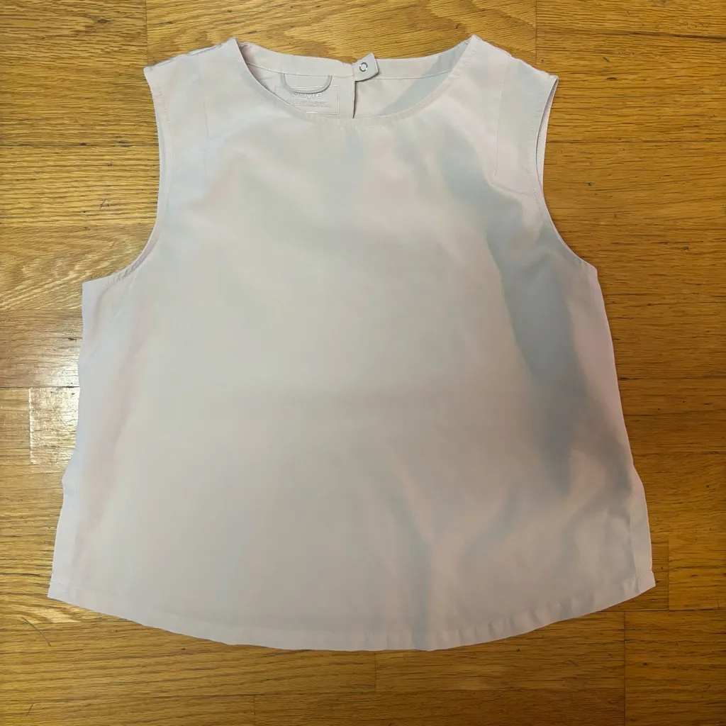 Wayre Shift Snap Neutral Travel Outdoor Vacation Preppy Quiet Luxury Tank Top XS Tan - Image 3