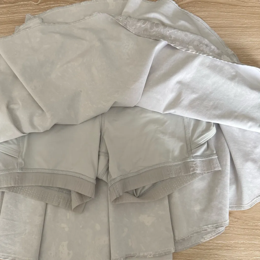 Lululemon 4 Court Rival High Rise Skort Terrazzo Marble Grey Pickleball Tennis - Image 8