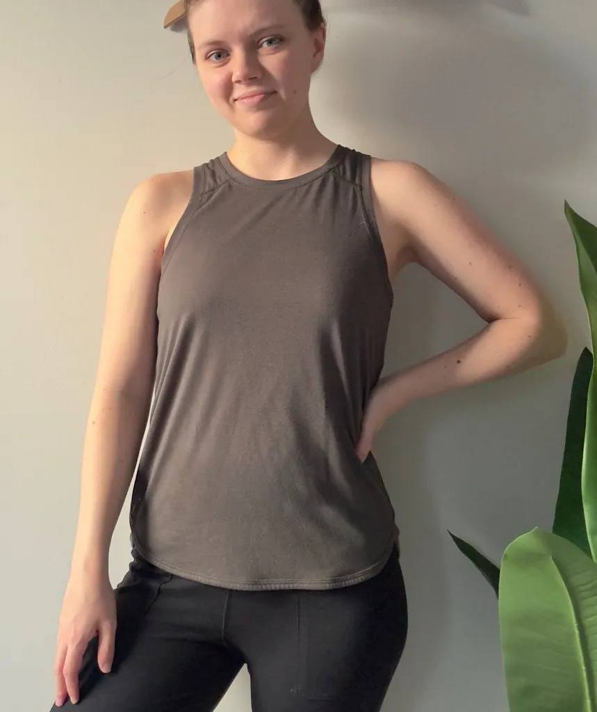 Sweaty Betty Athletic Tank Top Sleeveless casual activewear solid ruched back S - Image 1