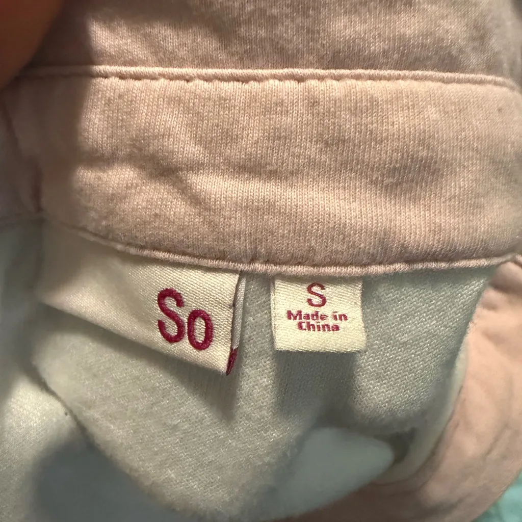 SO Light Blue and Cream Cozy Top - Image 2