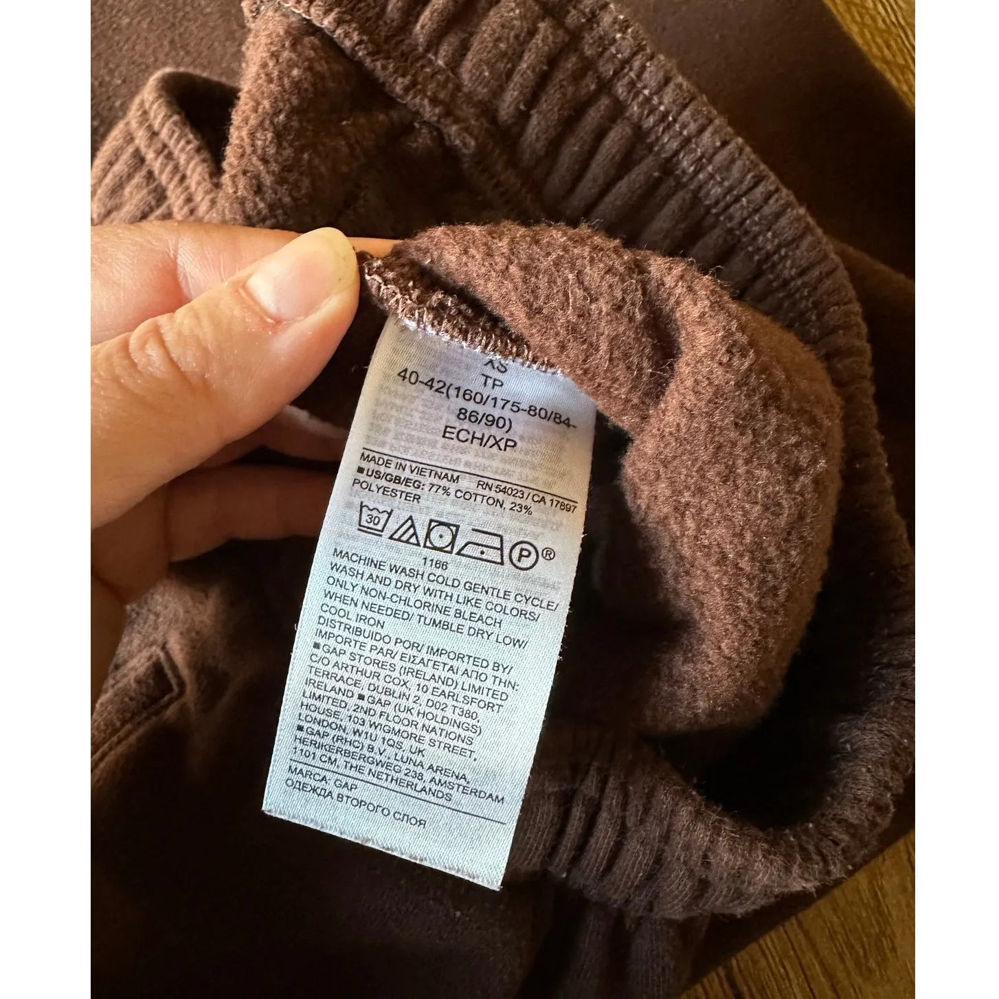 GAP Brown Lounge Joggers Size XS - Image 4