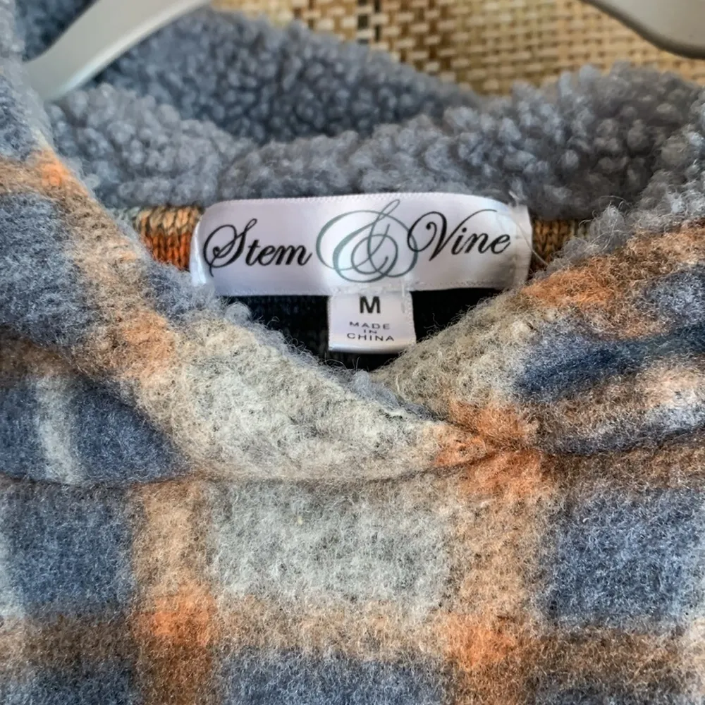 Stem & Vine Size M Hoodie Multicolored Blue Women’s Fall Clothing Top Hoodie Size M - Image 3