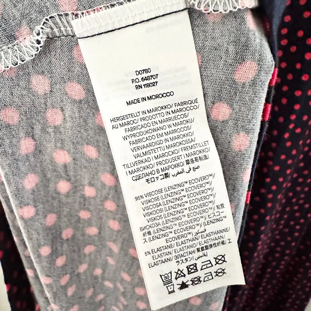 Boden Plus Camille Navy Blue Red Polka Dot Long Sleeve Midi Dress 22R D0780 Size undefined - Image 10