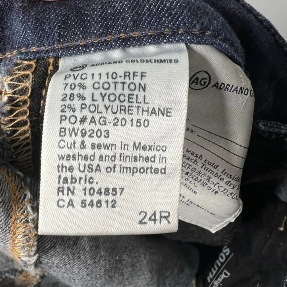 AG ADRIANO GOLDSCHMIED the stilt cigarette jeans super stretch denim size 24 - Image 10