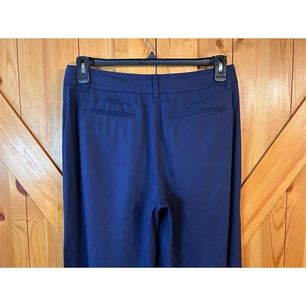 DKNY Pants Womens 6 Blue Wide Leg Pockets Dress Pants (4653) Read - Image 6