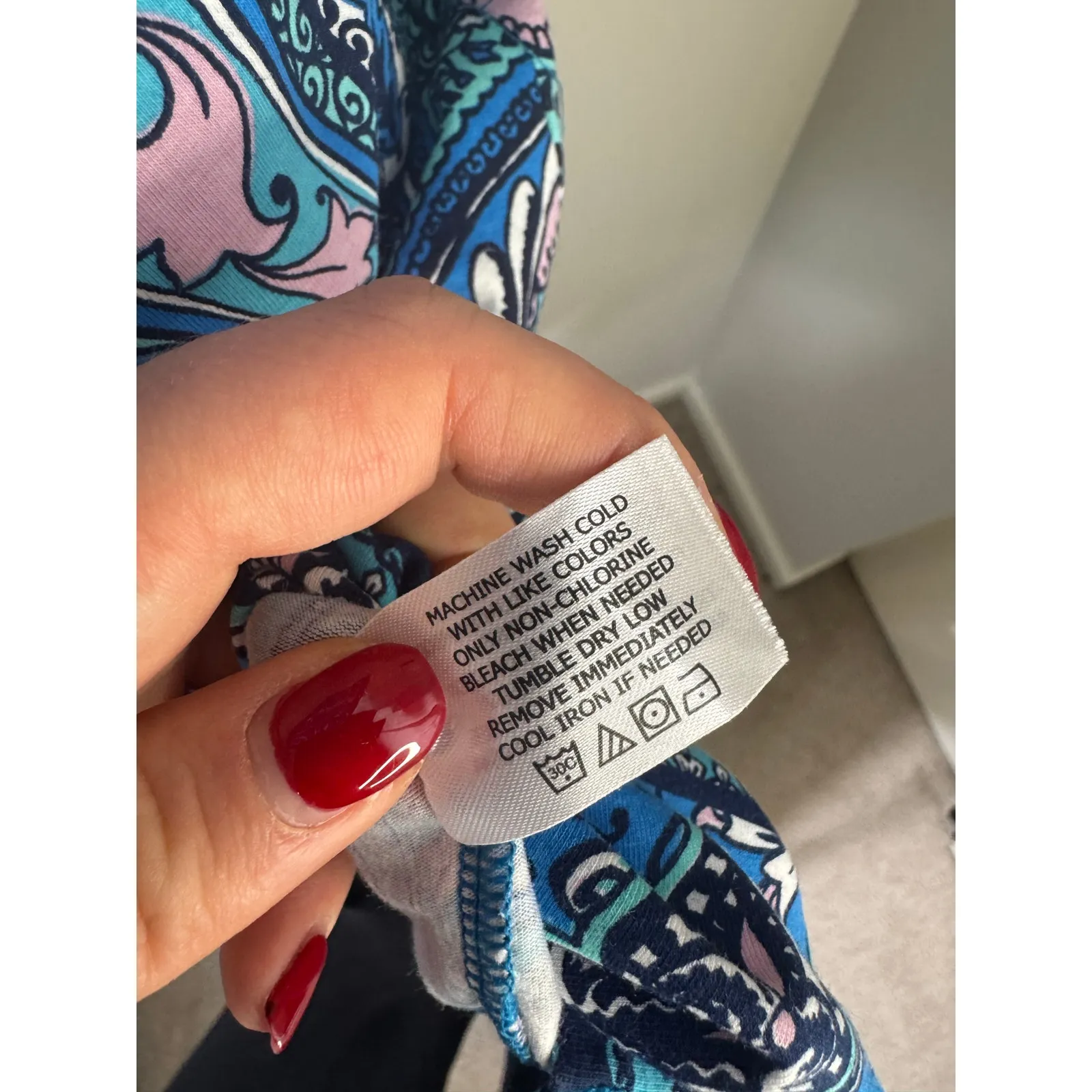 Coolibar UPF 50+ Tunis Travel Shirt Dress Resort Wear Vacation Small Blue - Image 5