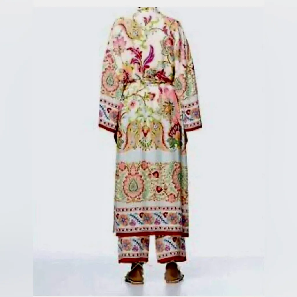 ZARA  Multicolor Patterned Robe - Image 2