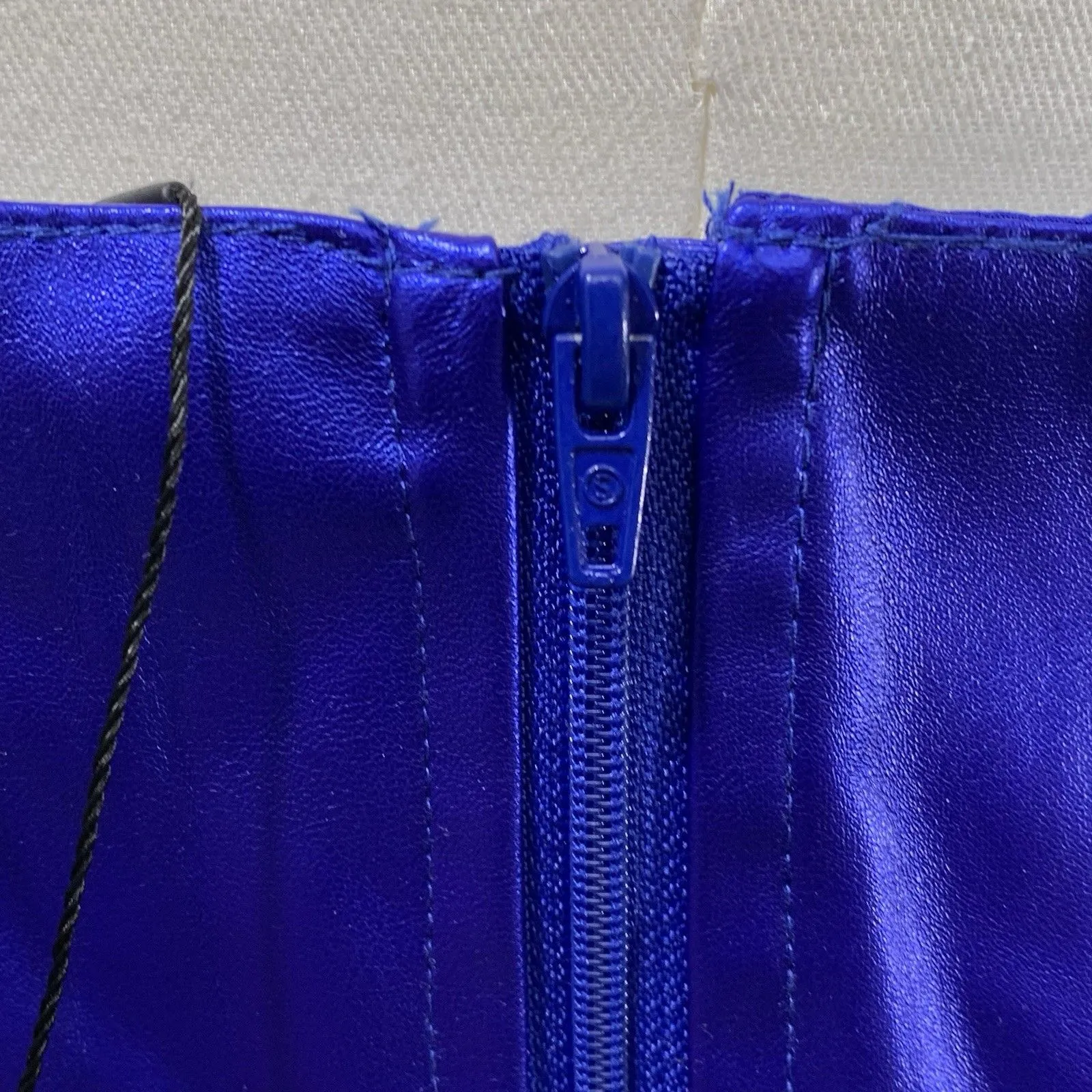 SHEINBAE Metallic Blue Corset Tank Top Size S NWT - Image 5