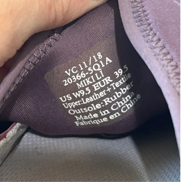 OluKai Miki Li' Mauve‎ Plum Womens sz 9.5 Leather Quick - Image 9