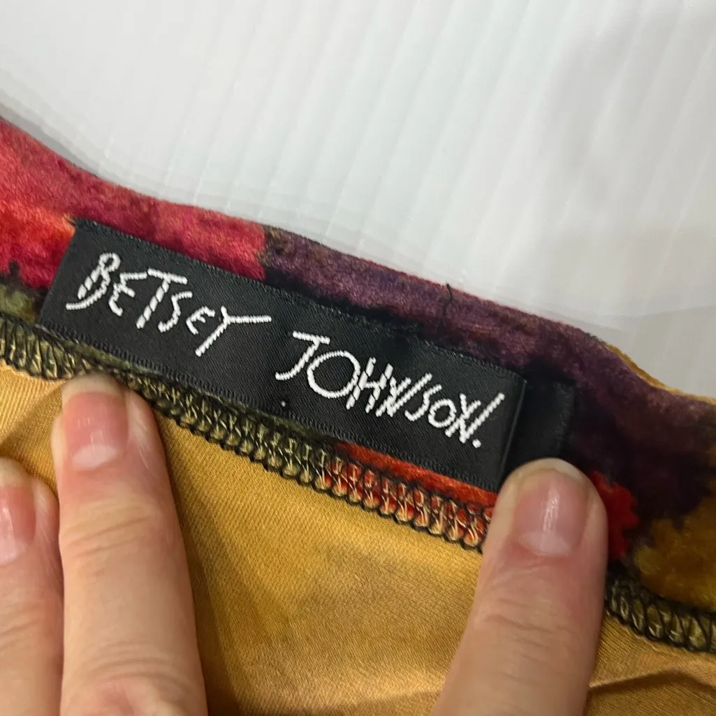 Betsey Johnson Multicolor Patchwork Long Sleeve Dress bodycon - Image 11